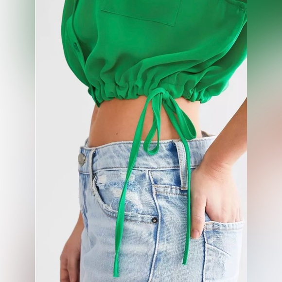 Press Pause Cropped Top HYFVE Green Size L - Picture 4 of 9